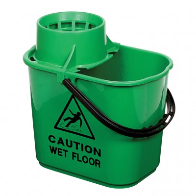 Professional Mop Bucket - 15ltr - GREEN - Each